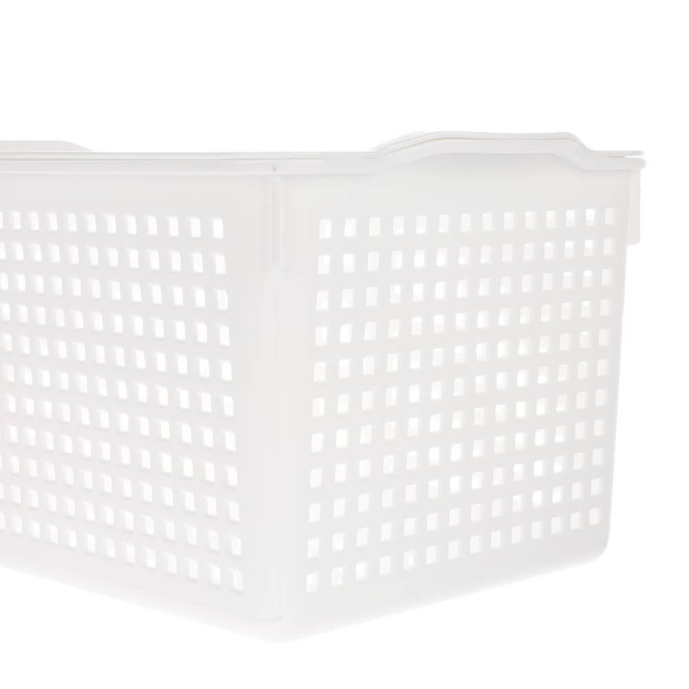 Корзинка Лофт 5,3л 295х185х145мм с крышкой белый, серый, арт.№ 457-853