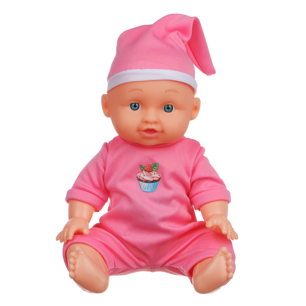 ИГРОЛЕНД Пупс интерактивный с набором аксессуаров, пластик PE, PVC, PP, текстиль, 3хAG13, 41х9х28 см, арт.№ 267-978