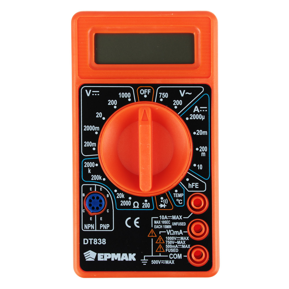 ЕРМАК Мультиметр цифровой DT-838, арт.№ 660-005
