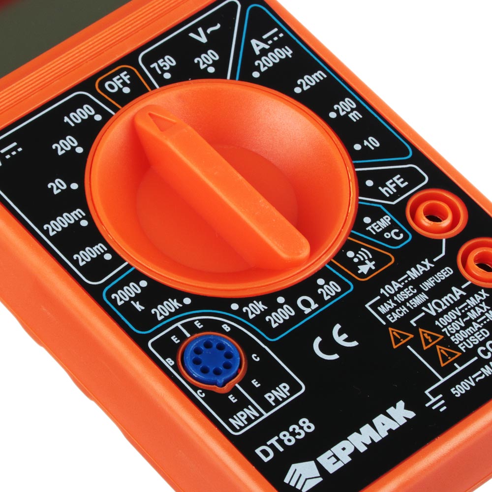 ЕРМАК Мультиметр цифровой DT-838, арт.№ 660-005