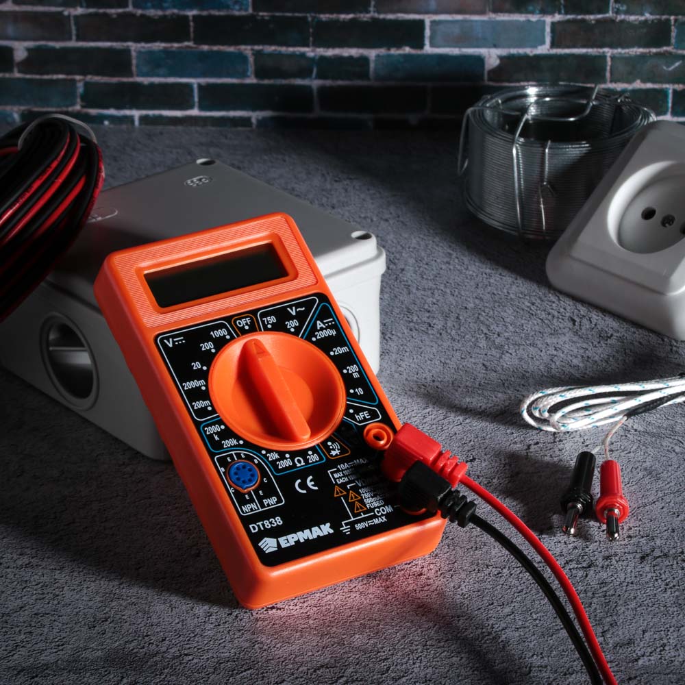 ЕРМАК Мультиметр цифровой DT-838, арт.№ 660-005