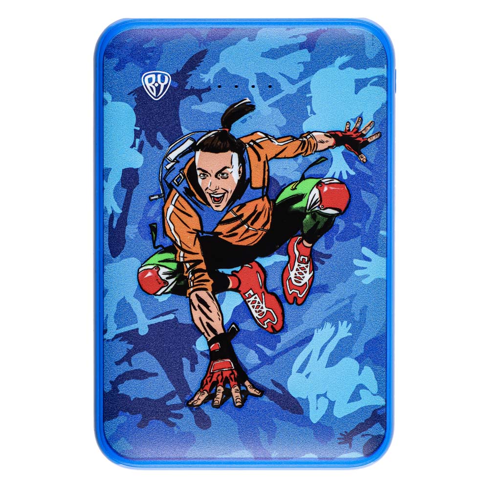 BY Аккумулятор мобильный, 5000мАч, 2xUSB, 2А, Герои, КОНЁК, арт.№ 031-037