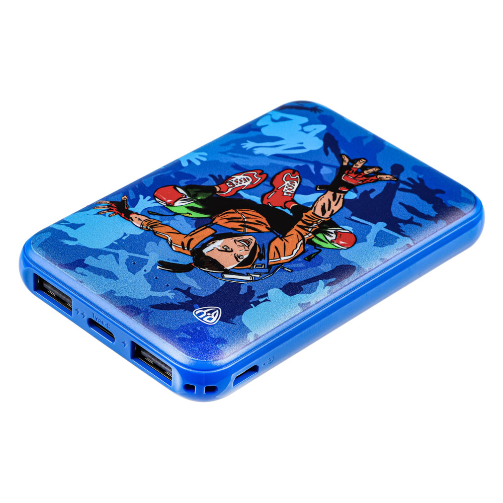 BY Аккумулятор мобильный, 5000мАч, 2xUSB, 2А, Герои, КОНЁК, арт.№ 031-037