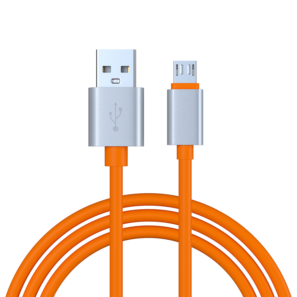 Кабель для зарядки USB(A)-microUSB BY Orange, 1м, 2А, оранжевый, арт.№ 470-026
