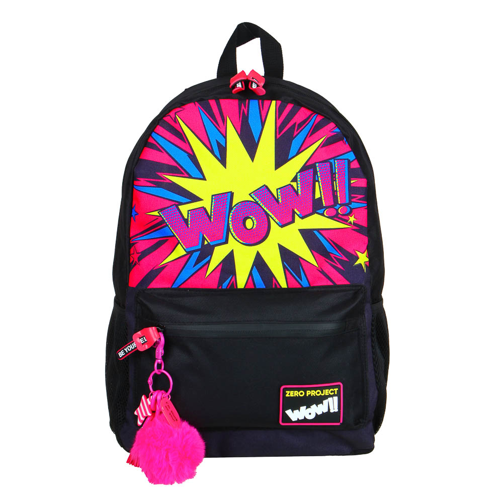 ВЗРЫВ Рюкзак подростковый, 38x30x14см, 1 отделение, 3 кармана, нашивка, ПЭ, арт.№ 254-488