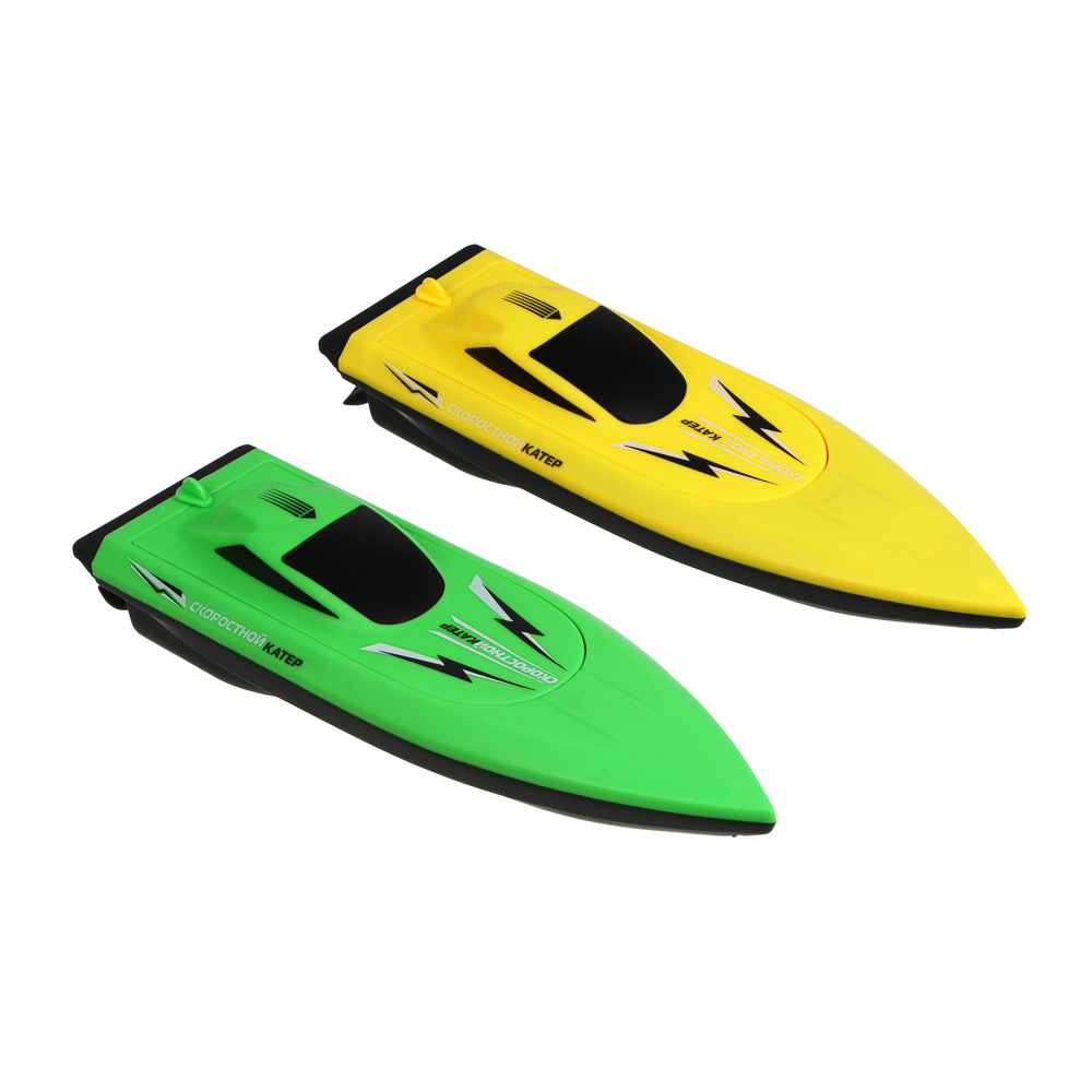 ИГРОЛЕНД Лодка на радиоуправлении, 27 МГц, 5АА, РР, 26x10x12см, 2 дизайна, арт.№ 293-018