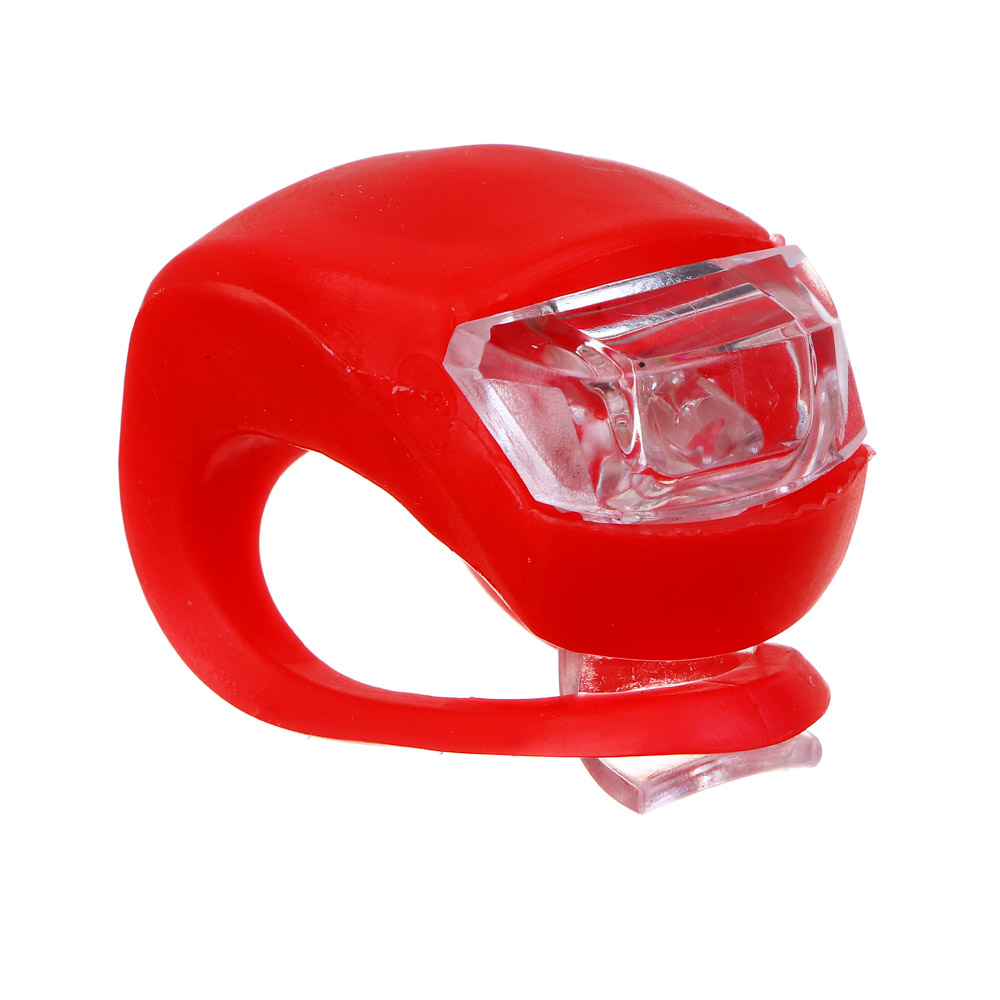 SILAPRO Мини-фонарь велосипедный, 3 режима, 2 LED, 2хAG10 (в комплекте), 2 цвета, арт.№ 195-016