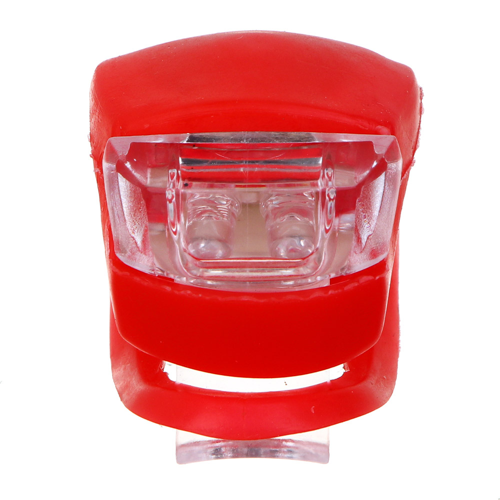 SILAPRO Мини-фонарь велосипедный, 3 режима, 2 LED, 2хAG10 (в комплекте), 2 цвета, арт.№ 195-016