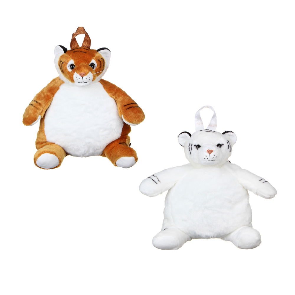 МЕШОК ПОДАРКОВ Рюкзак детский в виде Тигра, полиэстер, 40х40см, 2 цвета, арт.№ 294-139