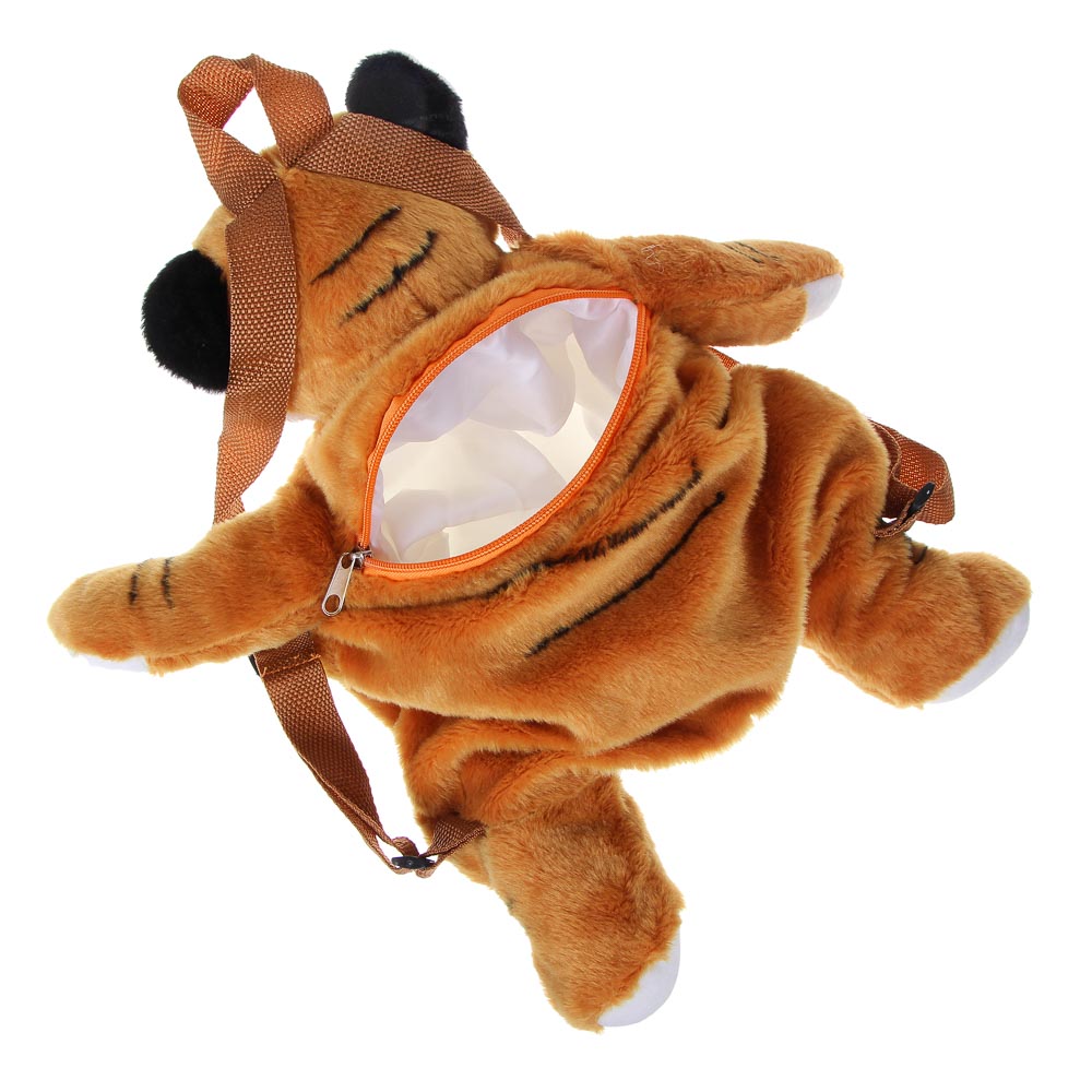МЕШОК ПОДАРКОВ Рюкзак детский в виде Тигра, полиэстер, 40х40см, 2 цвета, арт.№ 294-139