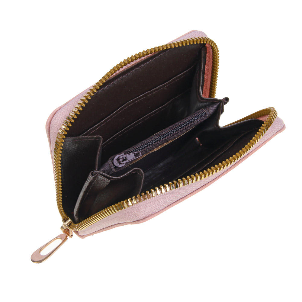 ЮL Кошелек с отд. для карт, купюр, монет, ПУ, 10,5х8,5см, 5 цветов, КЖ23-25, арт.№ 303-978