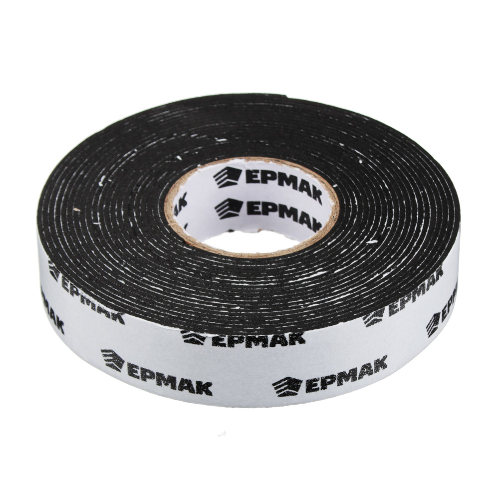 ЕРМАК Лента клеящая монтажная 2-х сторонняя, для АВТО, 22мм x 5м черная, арт.№ 472-018