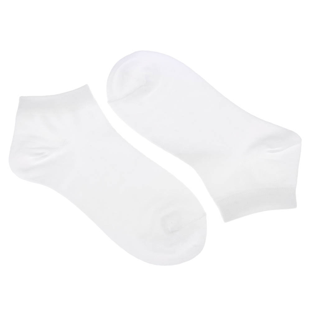 GALANTE Набор носков 5 пар, укороченные, р.23-25, 85% хл, 10% полиамид, 5% спандекс, цв.белый, #47, арт.№ 019-432