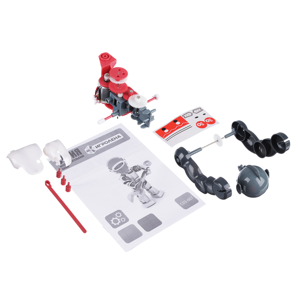 ИГРОЛЕНД Конструктор робототехника "Робот-Акробат", ABS, 25,3x19x6,5см, арт.№ C03-007