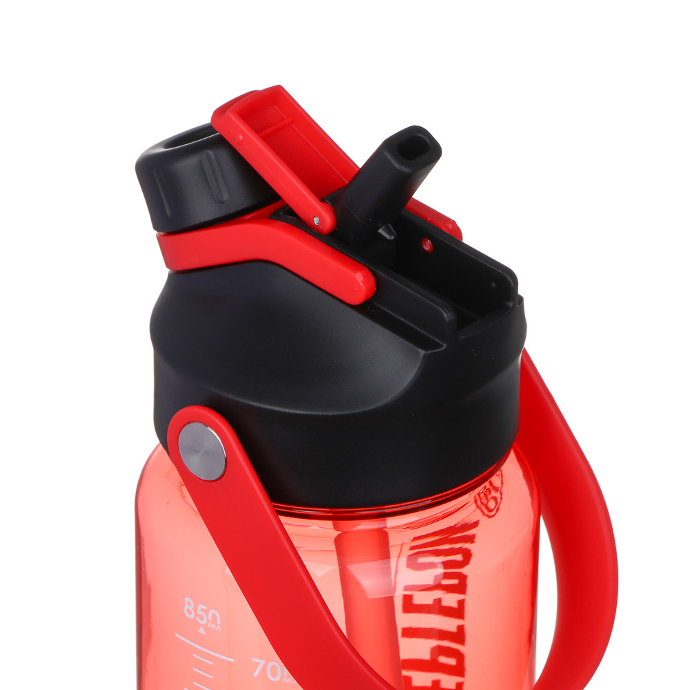 BY Русские Супергерои Бутылка для воды, 24х8см, 850мл, красный, PC, PP, арт.№ 088-118