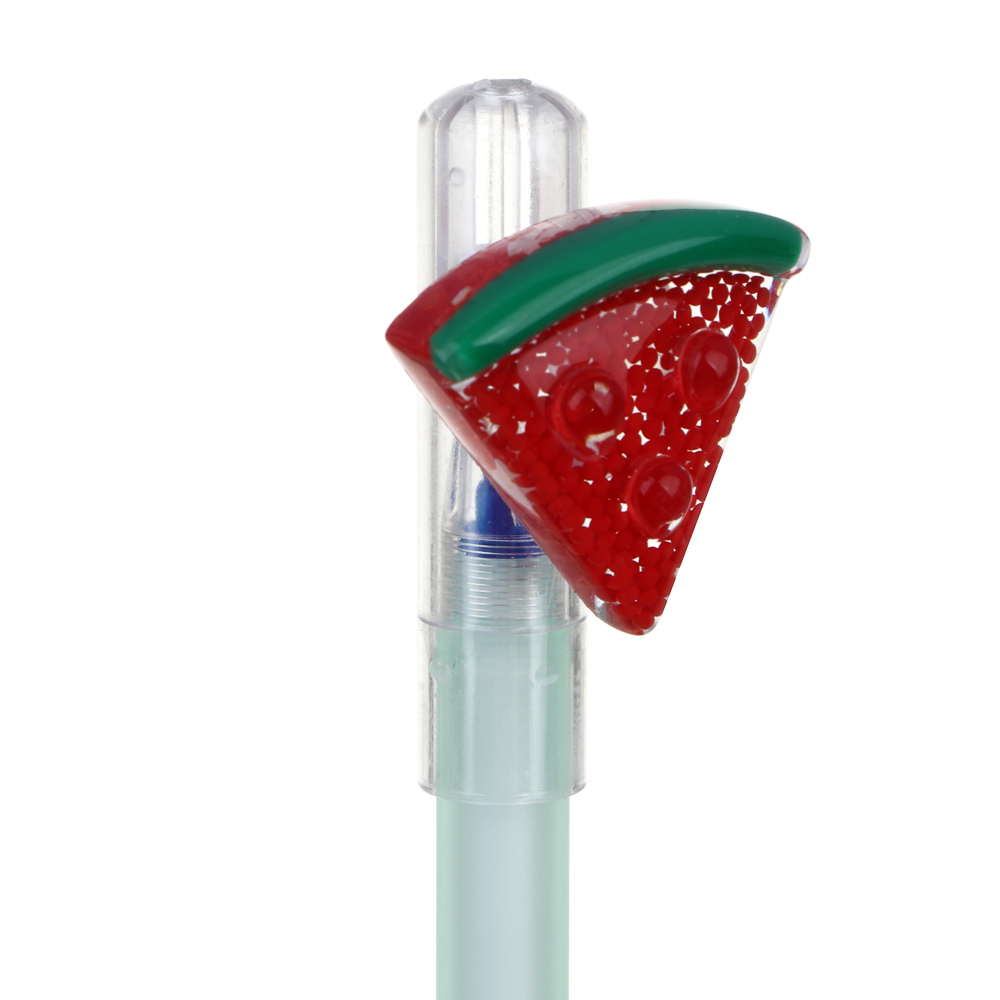 Ручка гелевая "пиши-стирай" синяя, с фигуркой "Вкусняшки", 4 дизайна, арт.№ 591-219