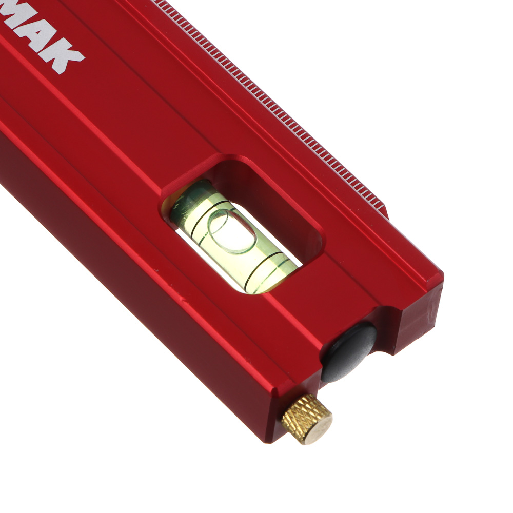 Угольник разметочный 40см тм ЕРМАК, с отверстиями для разметки(интервал 5мм) и пузырьковым уровнем, арт.№ 665-229