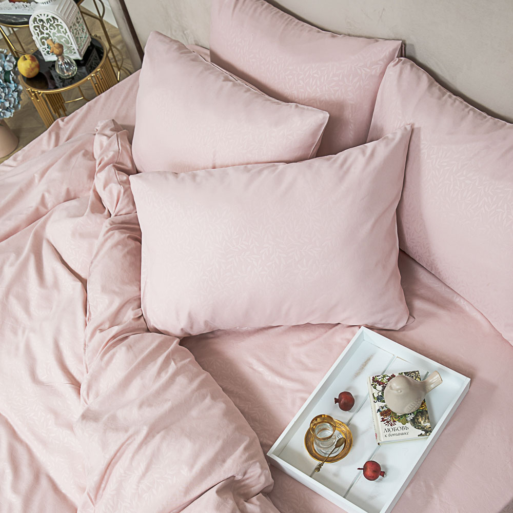 PROVANCE Мятный Латте Комплект постельного белья 4пр евро, жаккард, полисатин, 85гр/м, ПЭ, 3 цвета, арт.№ 488-034