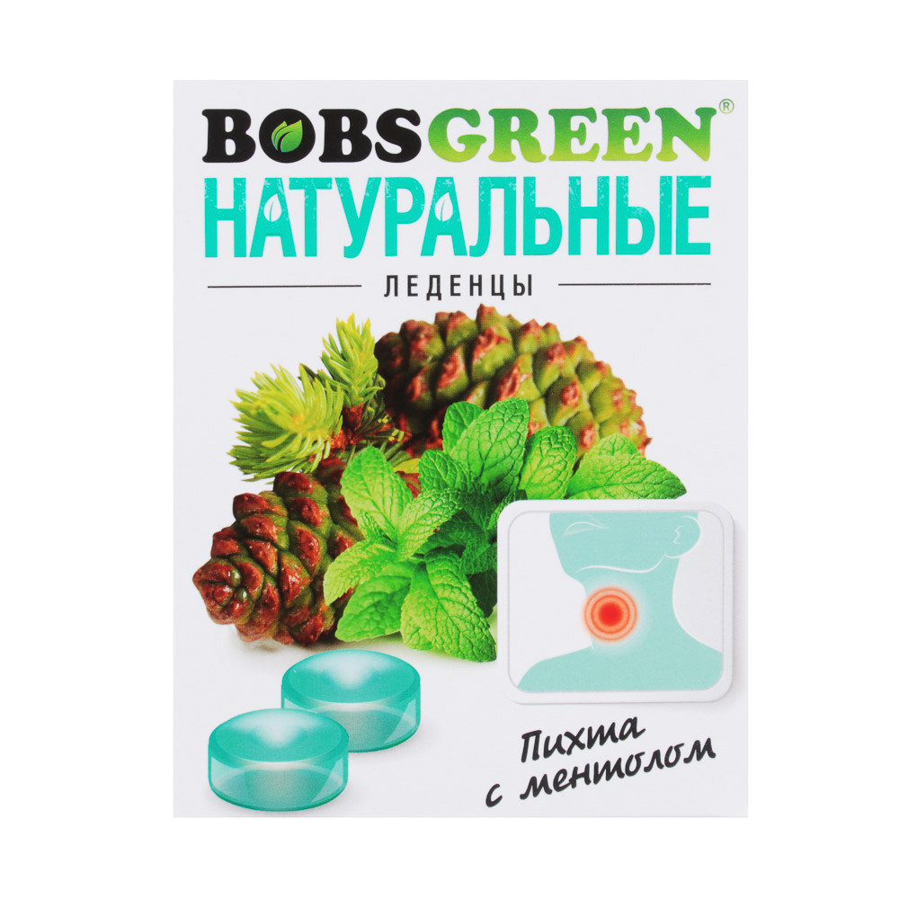 БАД Леденцы "BOBSGREEN" в ассортименте, 32г., арт.№ 015-088