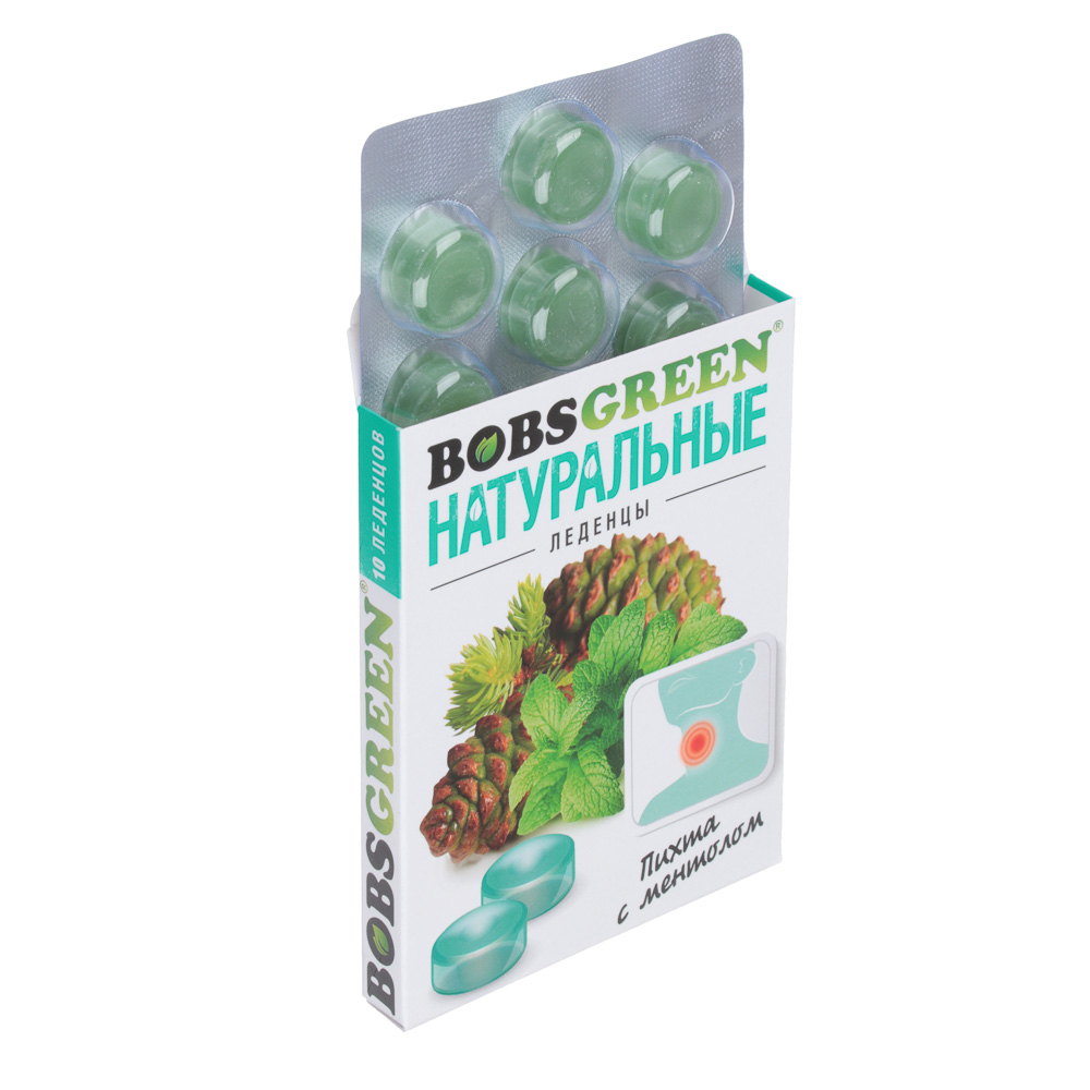 БАД Леденцы "BOBSGREEN" в ассортименте, 32г., арт.№ 015-088