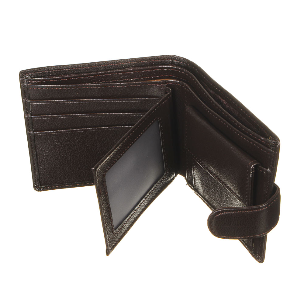 ЮL Портмоне с отделениями для карт, купюр и монет, ПУ,11,5х9,5х2см, 2 цвета, КМ20-03, арт.№ 350-056