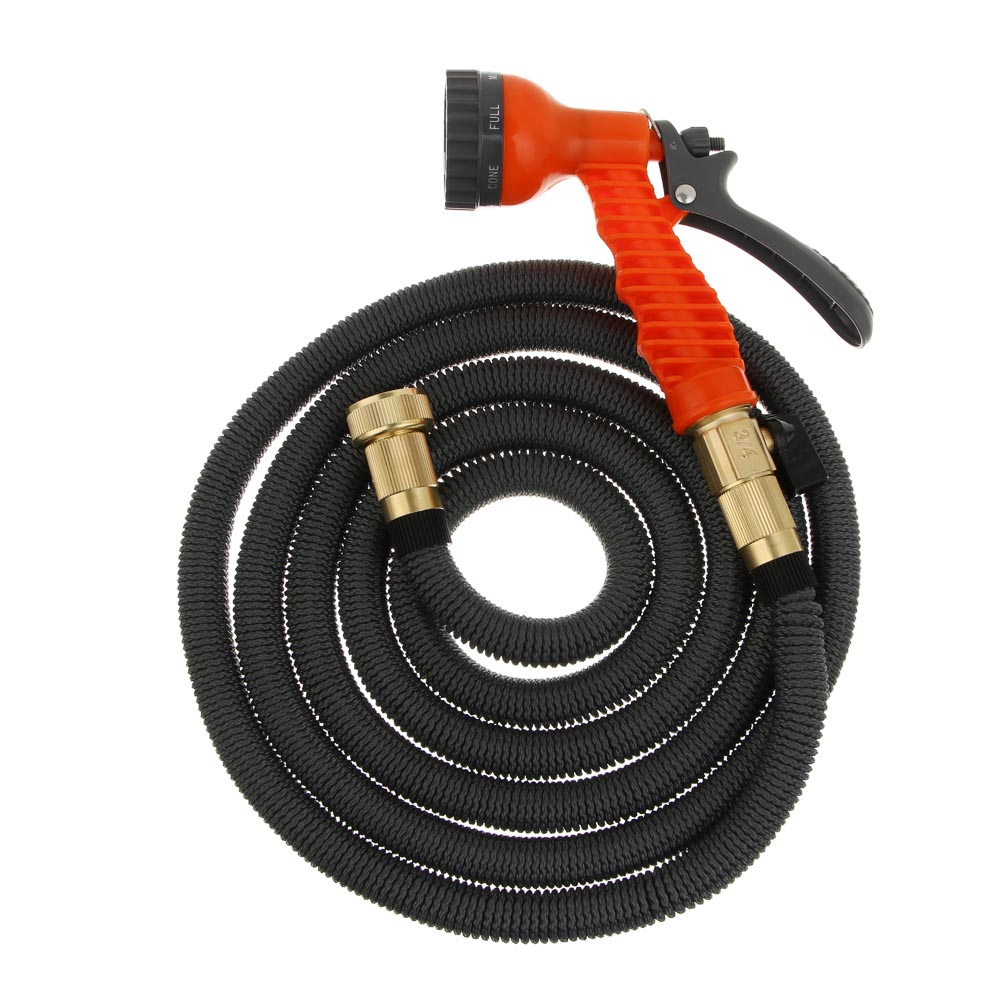 INBLOOM Шланг растягивающийся, 7.5м, латекс, полиэстер, латунь, арт.№ 168-022