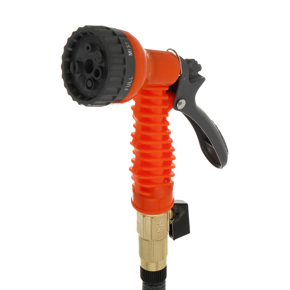 INBLOOM Шланг растягивающийся, 7.5м, латекс, полиэстер, латунь, арт.№ 168-022