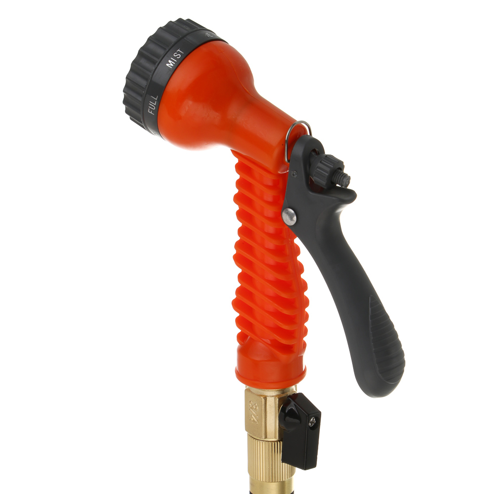 INBLOOM Шланг растягивающийся, 7.5м, латекс, полиэстер, латунь, арт.№ 168-022