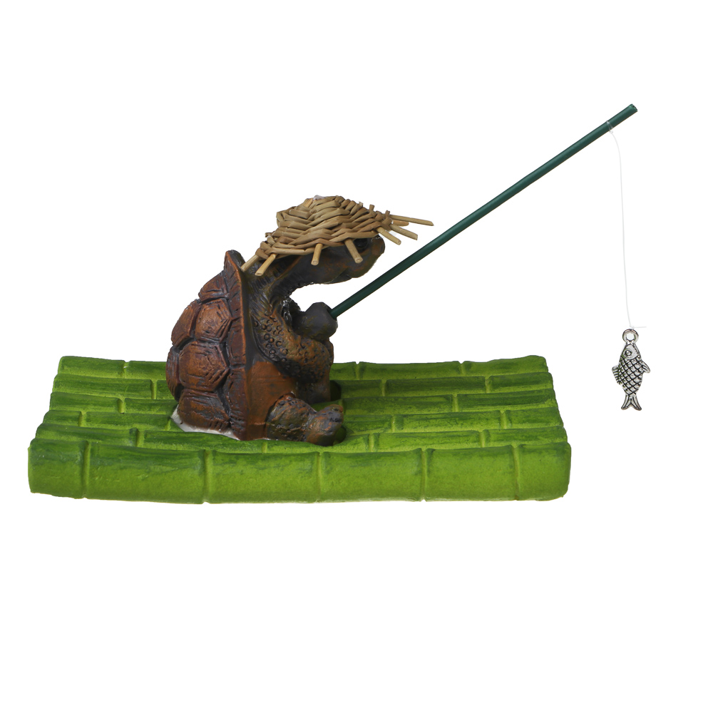 Фигурка для украшения пруда "Черепаха" тм INBLOOM, 11,5 см, ПВХ, полистоун, арт.№ 171-032