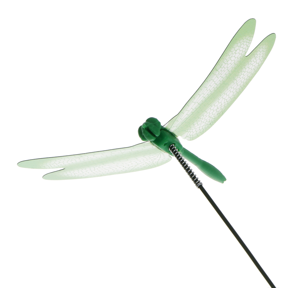 Фигурка на стержне "Стрекоза" тм INBLOOM, 5х9х25см, ПВХ, металл, арт.№ 153-196