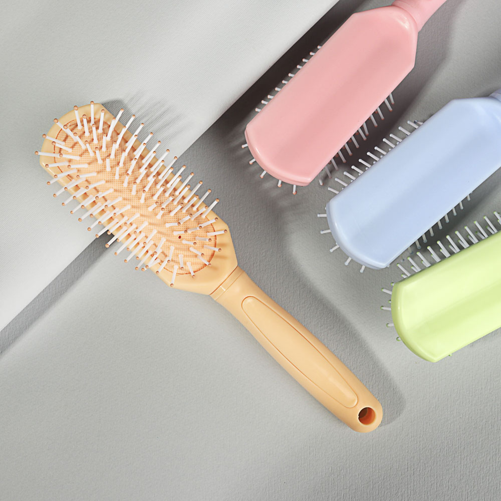 ЮНИLOOK Расческа массажная Пастель, пластик, 23х4,5см, 4 цвета, арт.№ 319-148