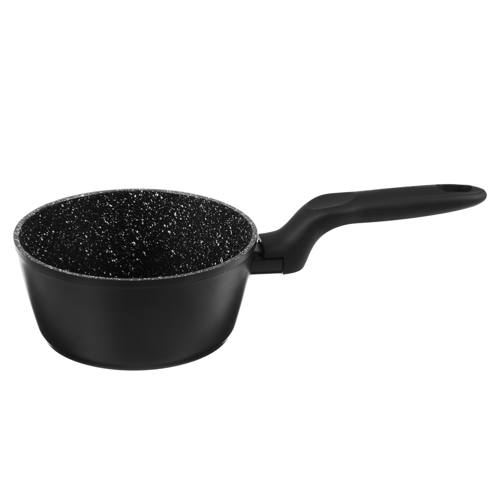 SATOSHI Стоун Ковш d16см 1,3л, антипригарное покрытие Мрамор, индукция, арт.№ 846-568