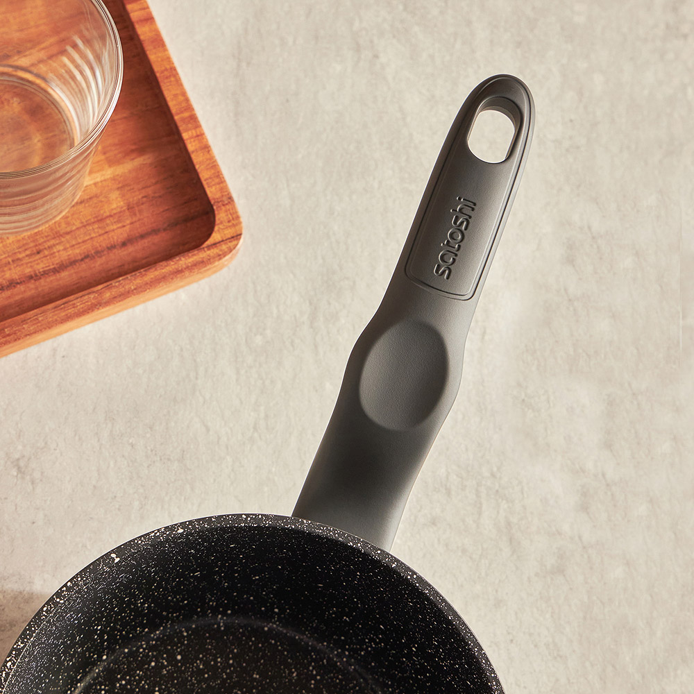 SATOSHI Стоун Ковш d16см 1,3л, антипригарное покрытие Мрамор, индукция, арт.№ 846-568