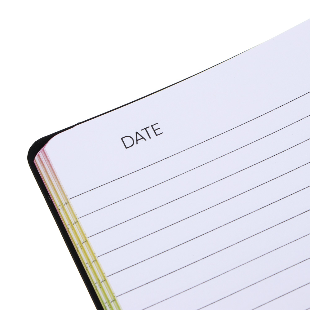 Бизнес-блокнот BY РСГ "КАВАЙ" А5, 192 страницы, гибкая обложка, искусственная кожа с печатью, цветной срез, резинка, 2 закладки, арт.№ 801-048