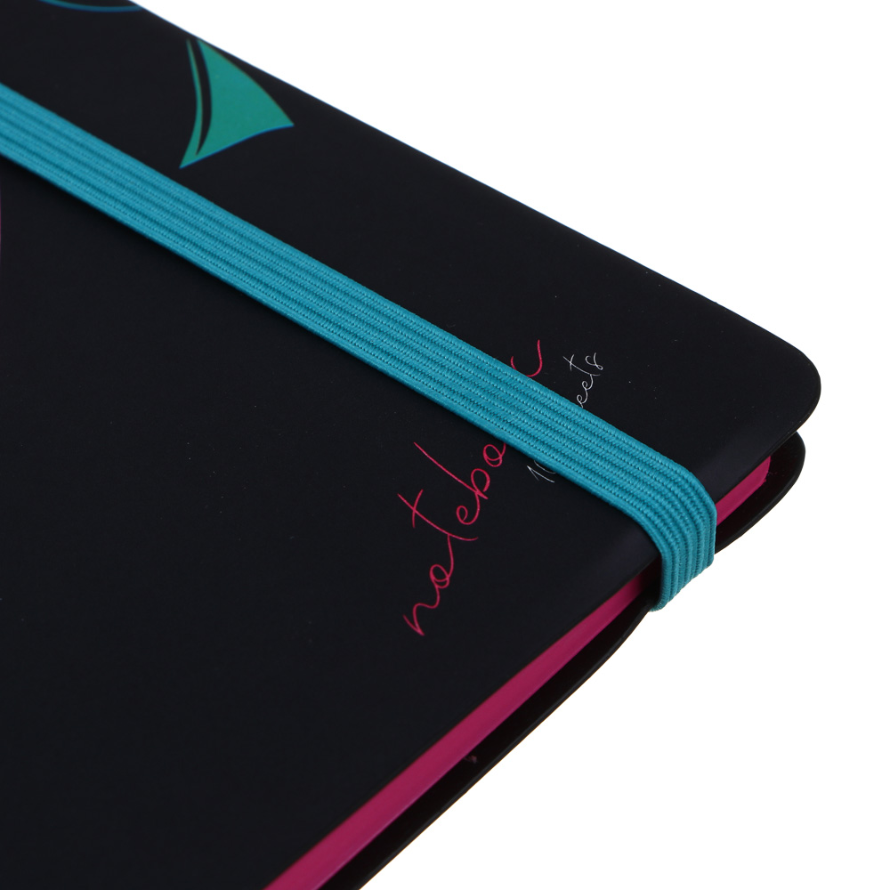 Бизнес-блокнот "АНИМЕ 1" А5, 192 страницы, гибкая обложка искусственная кожа, цветной срез, резинка, 2 закладки, арт.№ 572-279