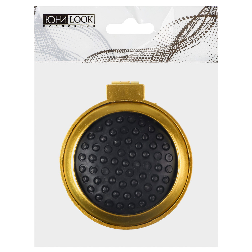 ЮНИLOOK Расческа складная с зеркалом Дорожная, пластик, 6,5см, 4 цвета, P-01, арт.№ 301-187