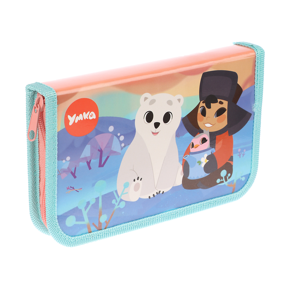 Пенал школьный жесткий прямоугольный 19х11,5 см УМКА, 1 отделение, ламинированный картон, арт.№ 805-049