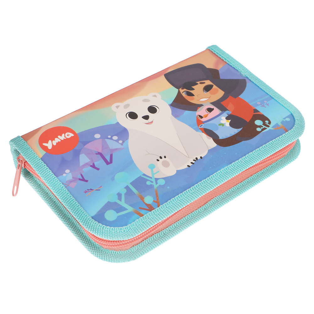 Пенал школьный жесткий прямоугольный 19х11,5 см УМКА, 1 отделение, ламинированный картон, арт.№ 805-049