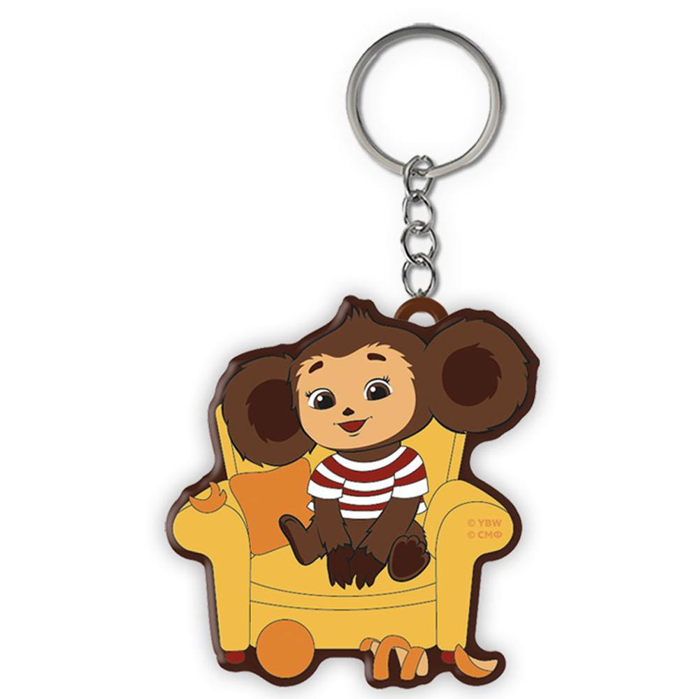 Брелок Чебурашка эксклюзив, ПВХ, 8х5х1 см, в ассортименте, арт.№ 295-313