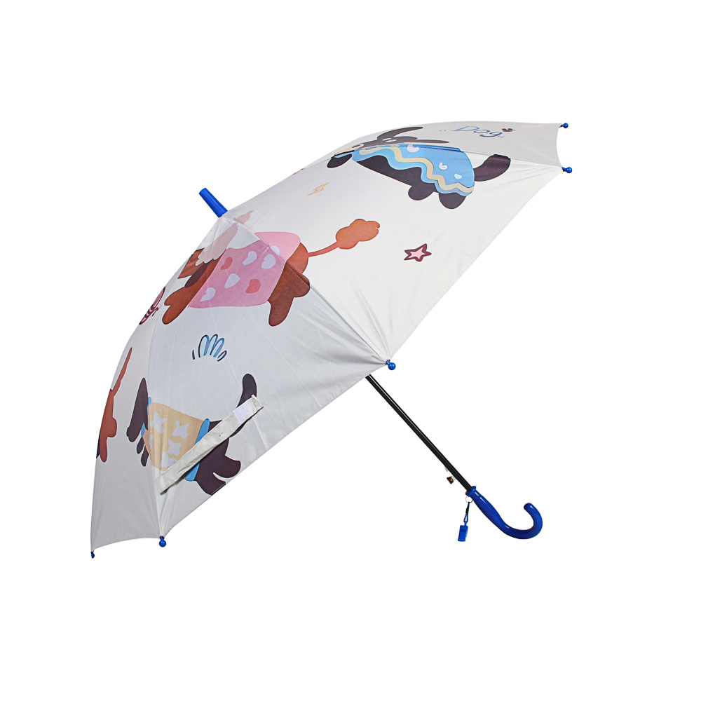 Зонт-трость детский, диаметр 96 см, 8 спиц, металл, пластик, PG, 3 дизайна, арт.№ 302-413