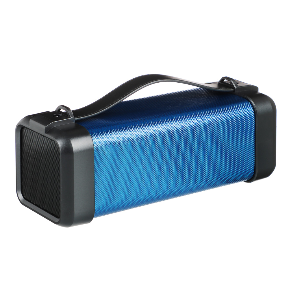 Колонка беспроводная BY, 5 Вт, 2000мАч, MicroSD, USB, AUX, синий, арт.№ 443-054