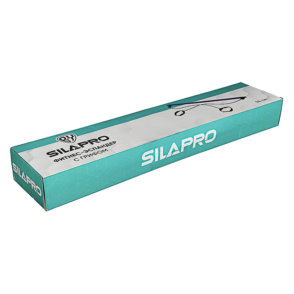 SILAPRO BY Фитнес эспандер с грифом, 94см, сталь, латекс, ЕВА, арт.№ 197-048