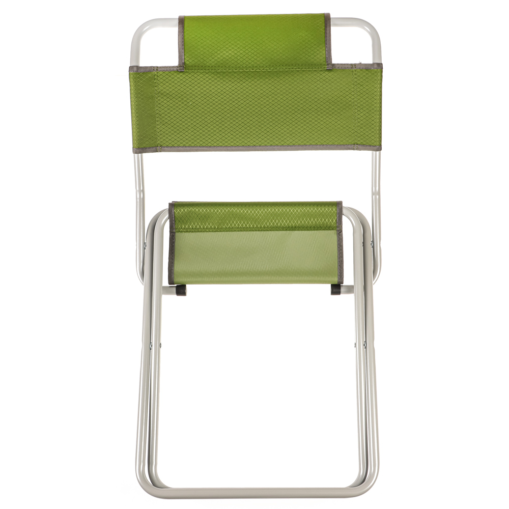 Стул туристический тм РУССО ТУРИСТО, со спинкой, до 100кг, высота 45см, сталь, d19 мм, арт.№ 121-089