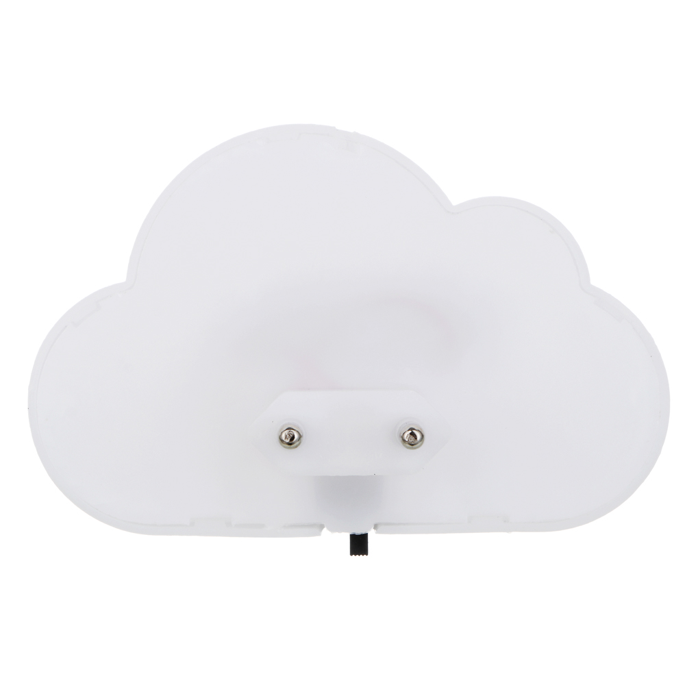 Светильник-ночник в розетку BY Облако светодиодный, 1Вт, 10см, 230В, пластик, белый, арт.№ 417-187