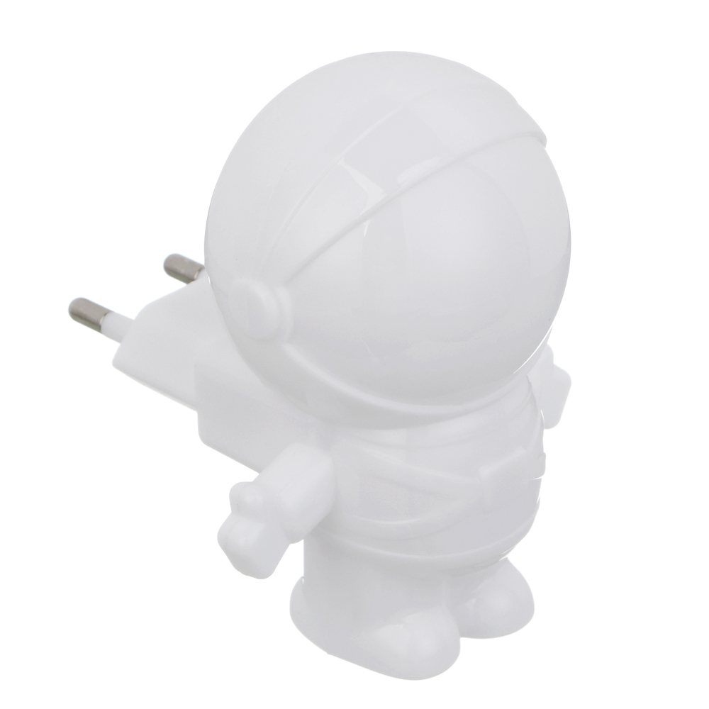 Светильник-ночник в розетку BY Космонавт светодиодный, 1Вт, 9см, 230В, пластик, белый, арт.№ 417-189