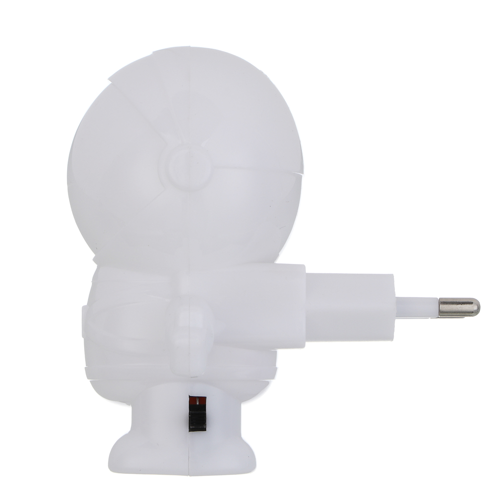 Светильник-ночник в розетку BY Космонавт светодиодный, 1Вт, 9см, 230В, пластик, белый, арт.№ 417-189