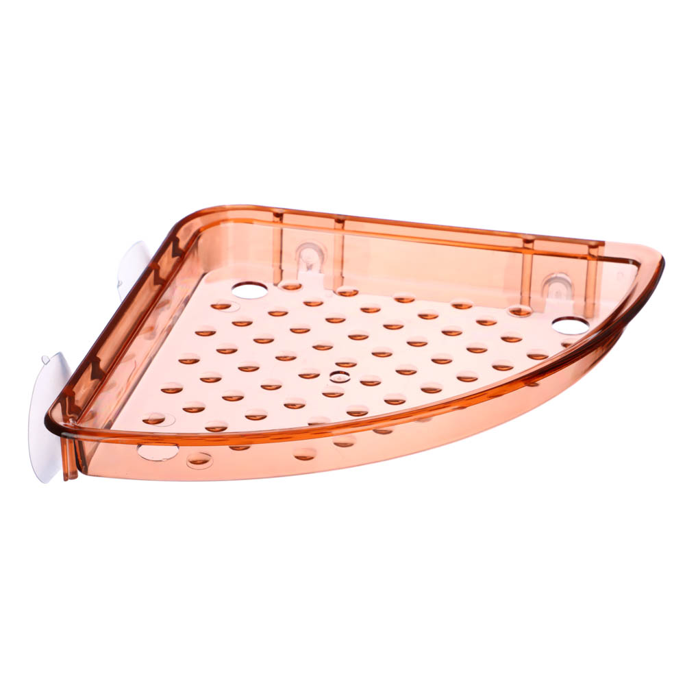 VETTA Держатель угловой для банных принадлежностей на присосках, ПС, 18x25,5x3см, 3 цвета, арт.№ 478-046