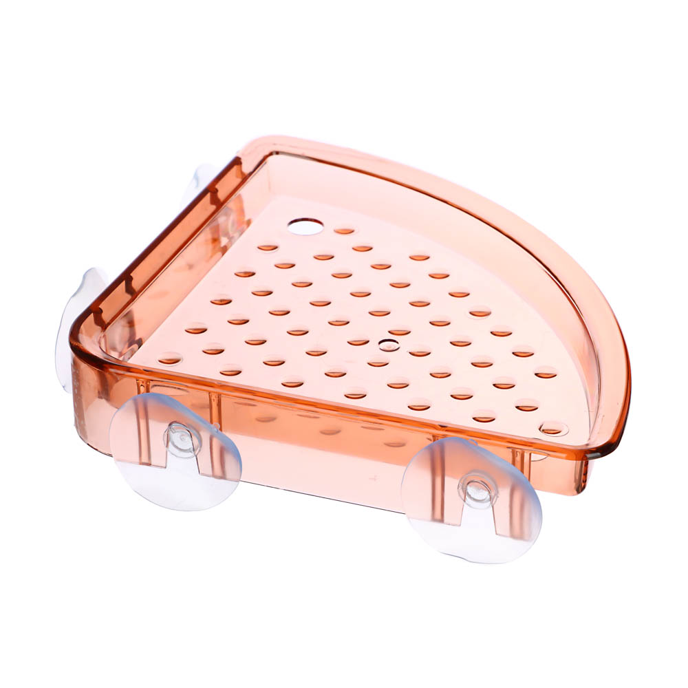 VETTA Держатель угловой для банных принадлежностей на присосках, ПС, 18x25,5x3см, 3 цвета, арт.№ 478-046