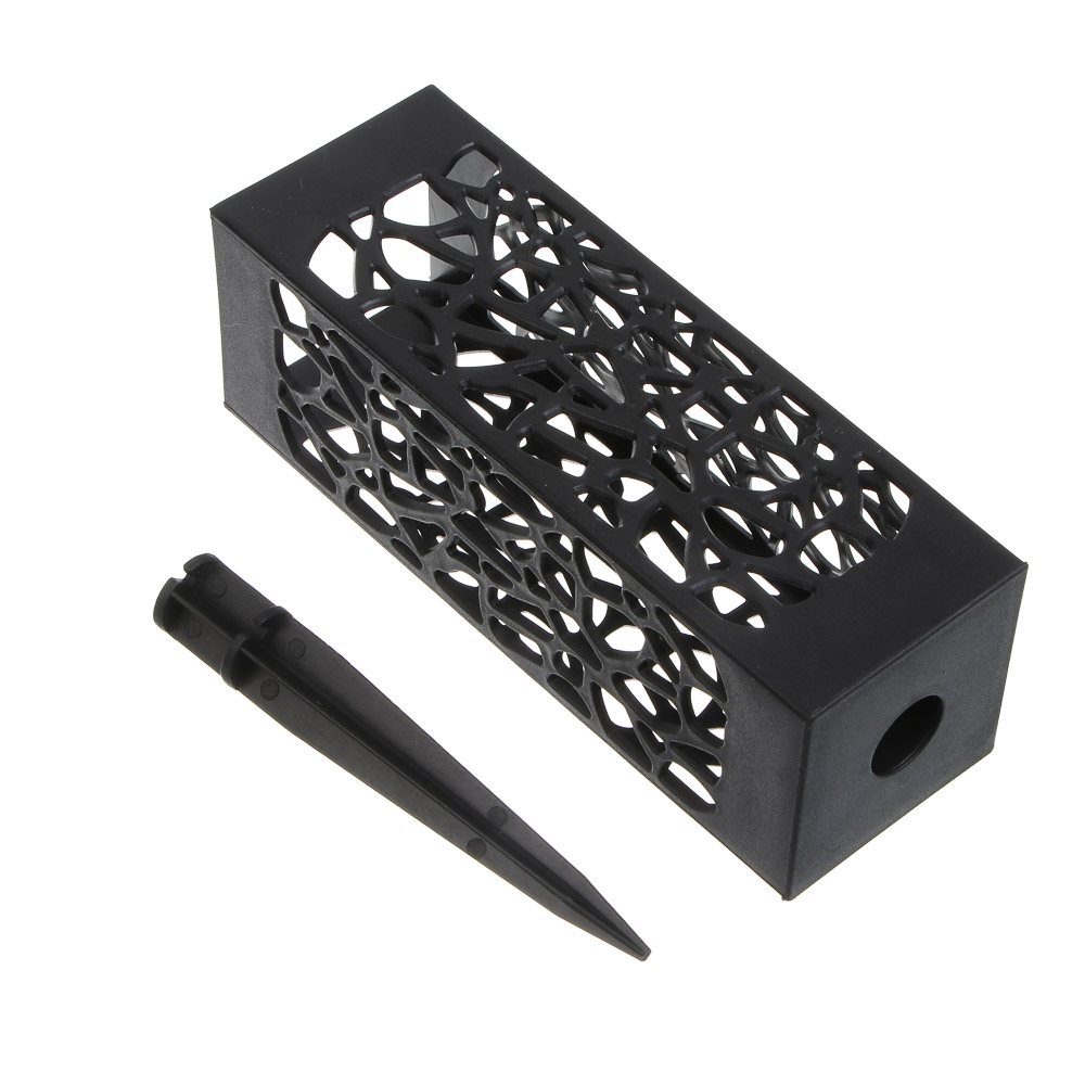 Вазон ритуальный с колышком тм INBLOOM, 6х28 см, пластик, арт.№ 164-399