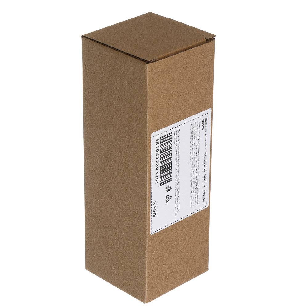 Вазон ритуальный с колышком тм INBLOOM, 6х28 см, пластик, арт.№ 164-399